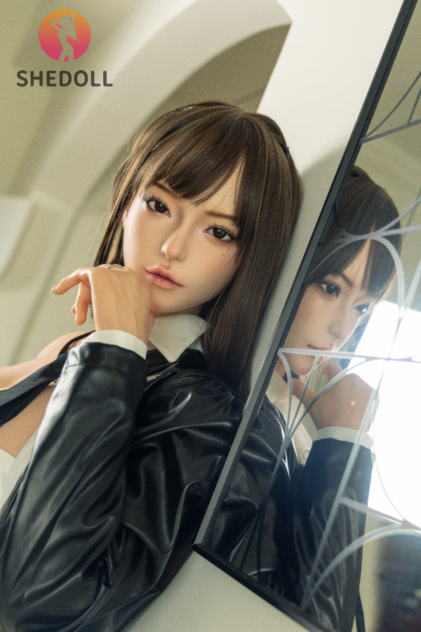 163cm/5ft4 H-cup Silicone Head Chinese Sex Doll - April