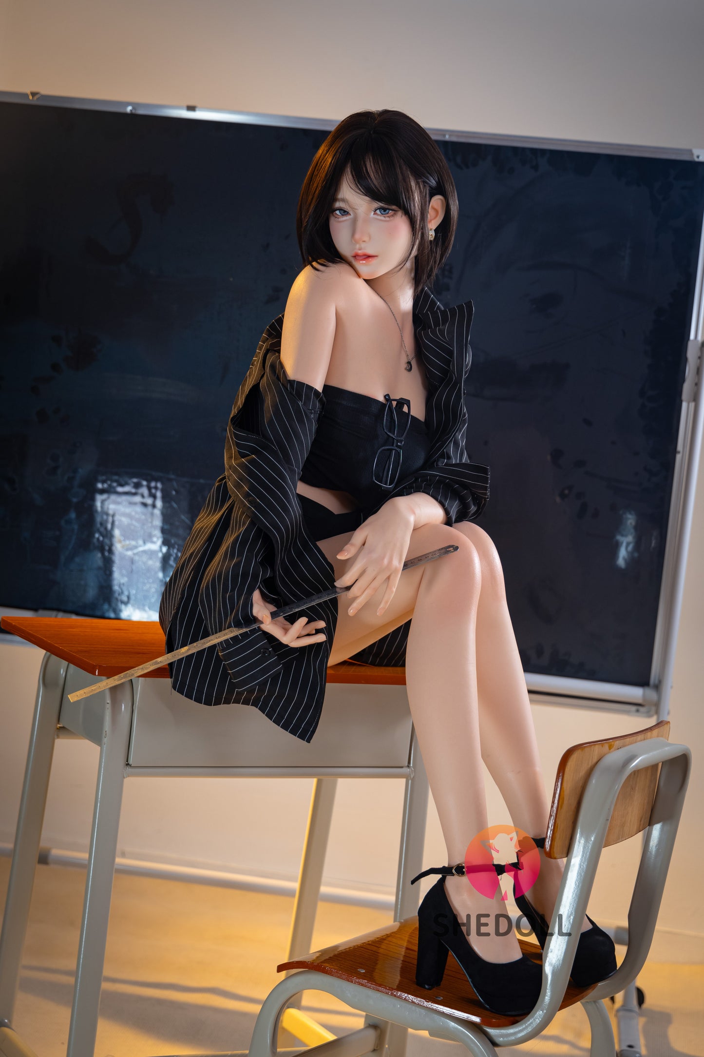 152cm/4ft11 A-cup Japanese Silicone Head Sex Doll - JiangXiaoLi