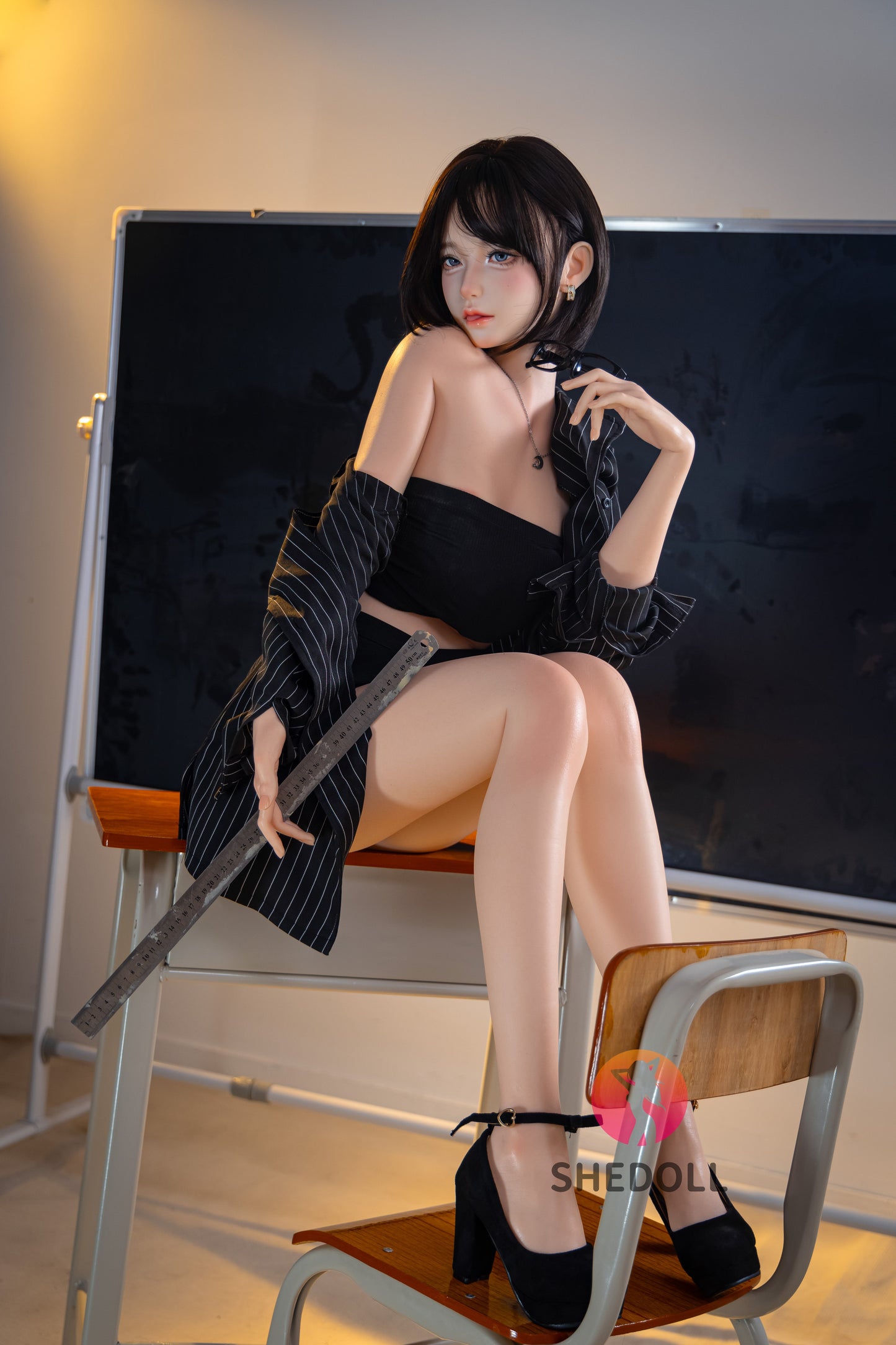 152cm/4ft11 A-cup Japanese Silicone Head Sex Doll - JiangXiaoLi