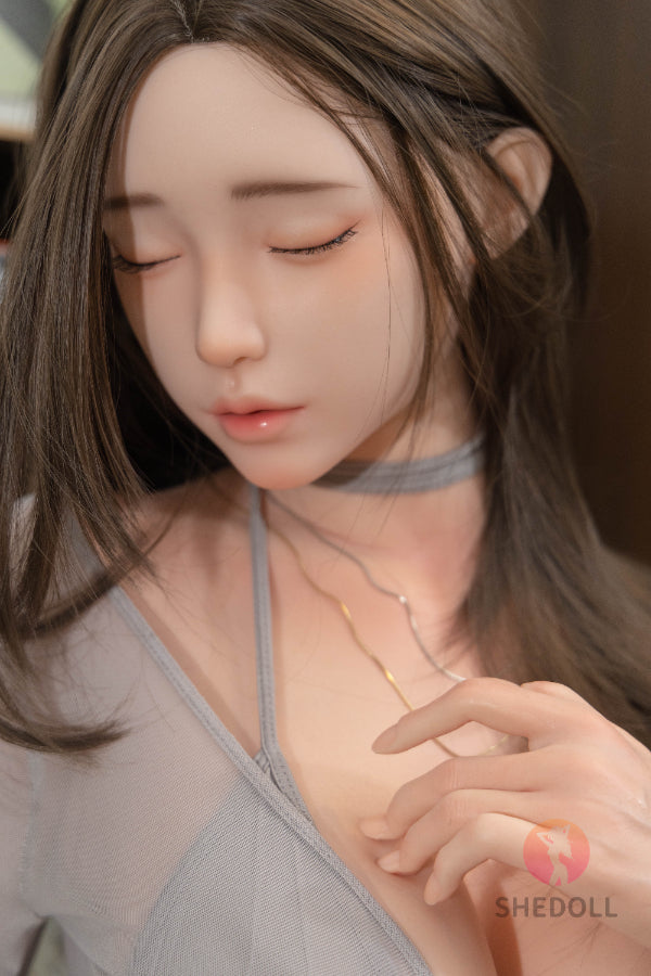 165cm/5ft5 E-cup Silicone Head Eyes Closed Sex Doll - Chuyue