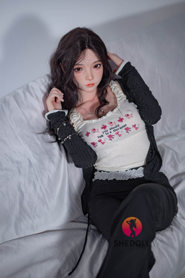 158cm/5ft C-cup Silicone Head Sex Doll - Qiangwei