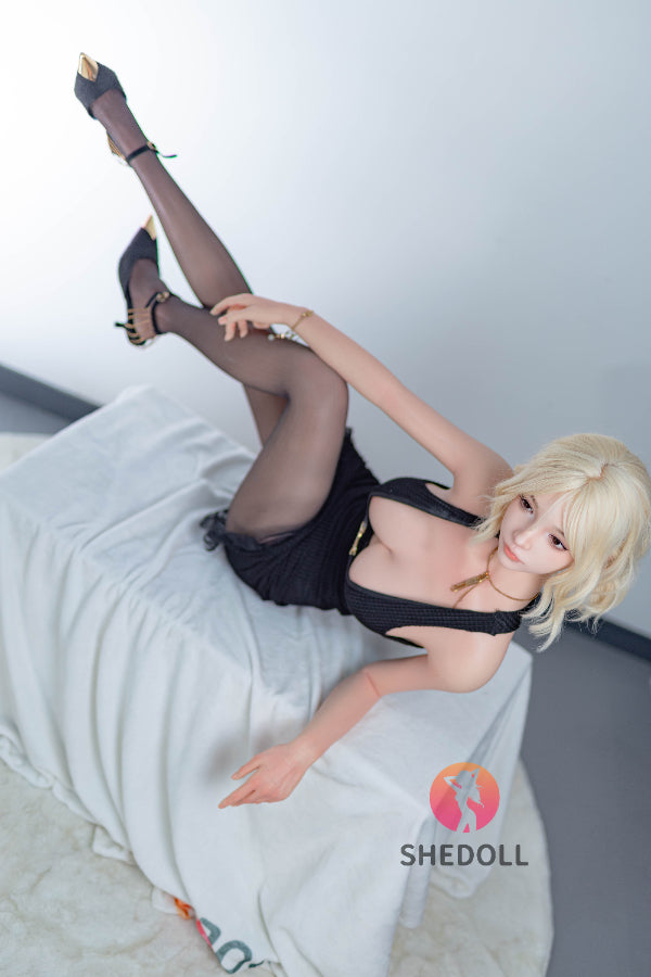 158cm/5ft C-cup Silicone Head Sex Doll - Qiangwei