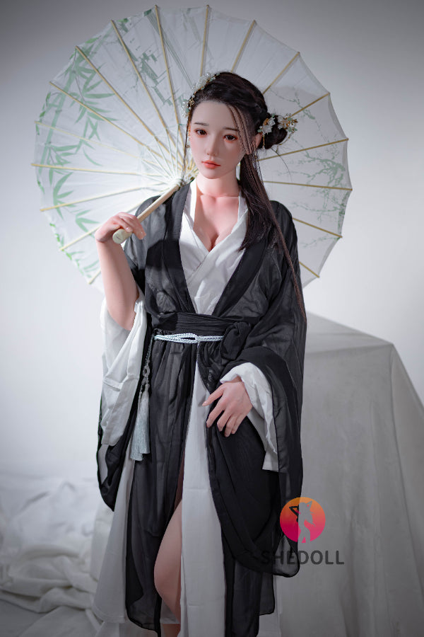 165cm/5ft5 E-cup Silicone Head Chinese Sex Doll - Achu