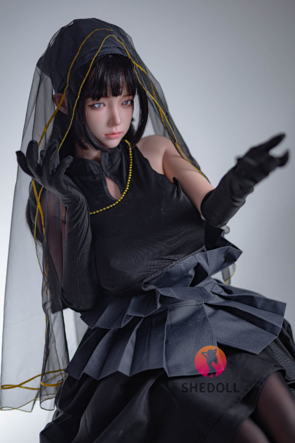 163cm/5ft4 H-cup Silicone Head Cosplay Sex Doll - Chuyue