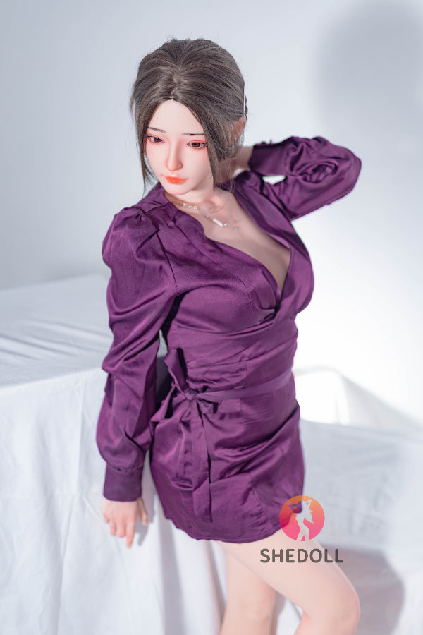 158cm/5ft C-cup Silicone Head Sex Doll - Huayin