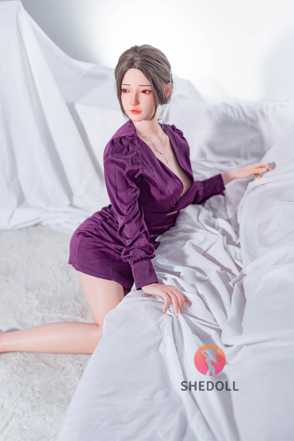 158cm/5ft C-cup Silicone Head Sex Doll - Huayin