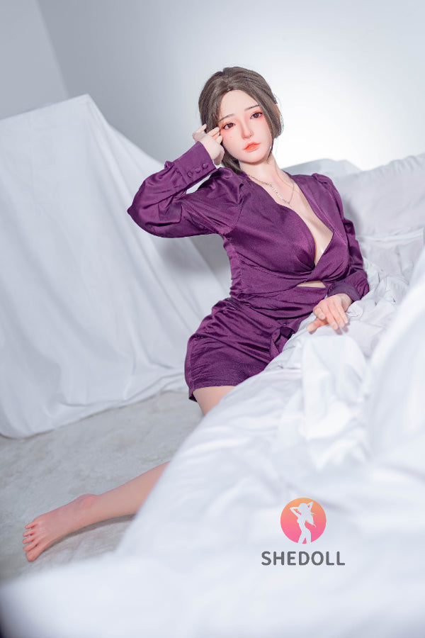 158cm/5ft C-cup Silicone Head Sex Doll - Huayin