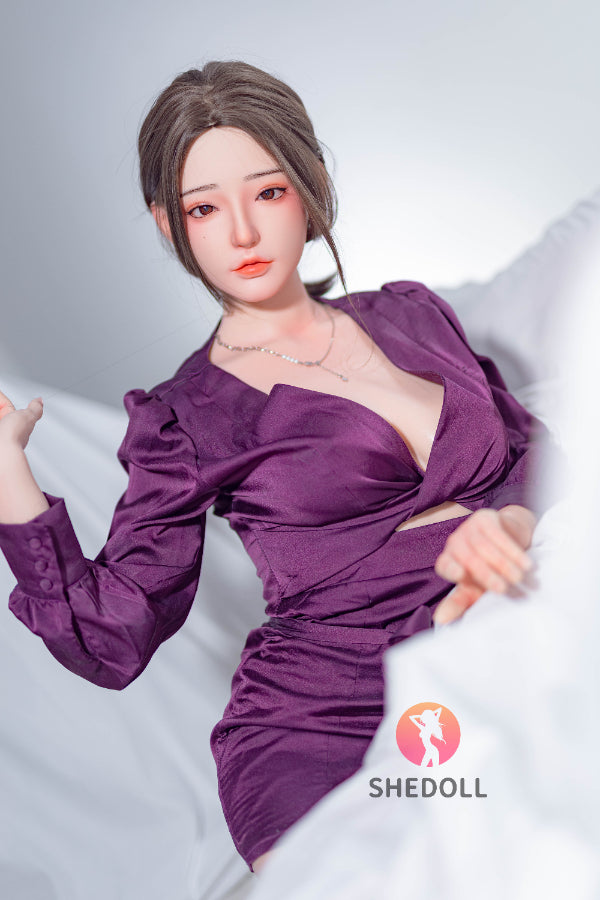 158cm/5ft C-cup Silicone Head Sex Doll - Huayin