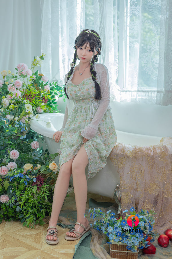 158cm/5ft C-cup Silicone Head Sex Doll - Qingning