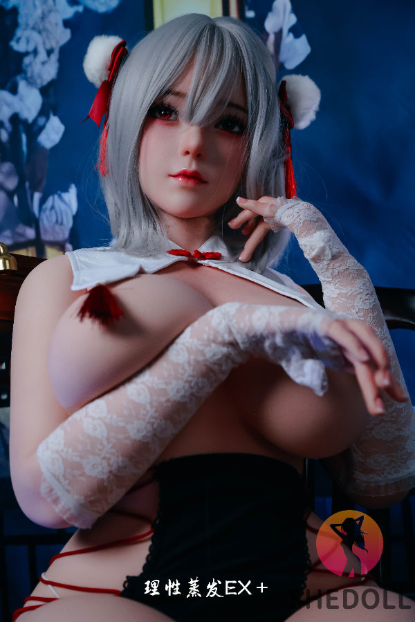163cm/5ft4 H-cup Silicone Head Cosplay Sex Doll - Guxiaoyu