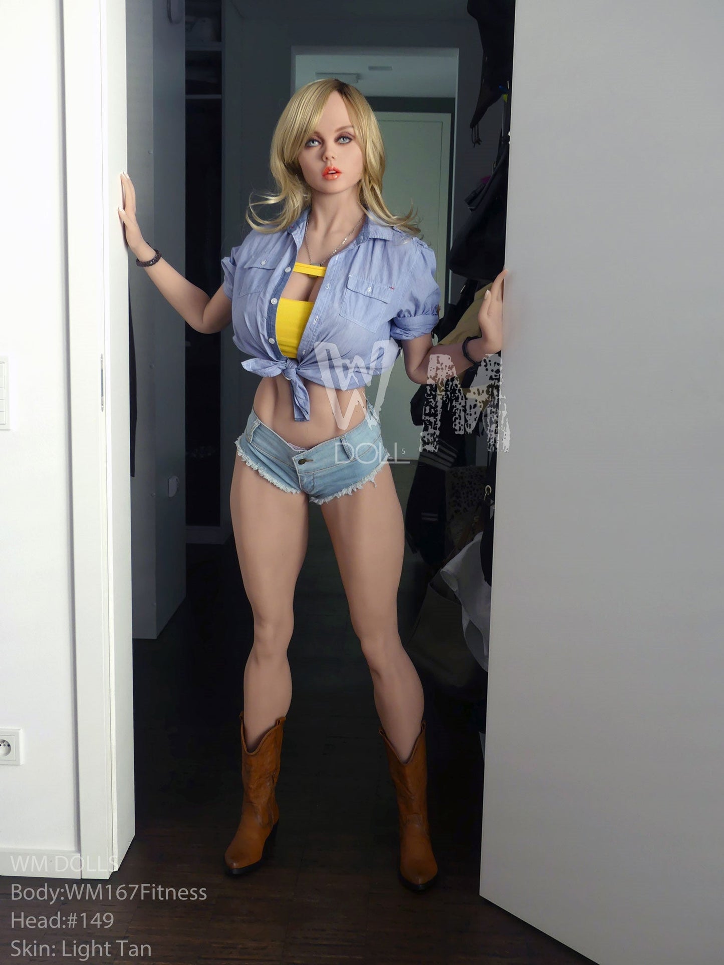 167cm/5ft6 F-cup Fitness TPE Sex Doll with #149 Head