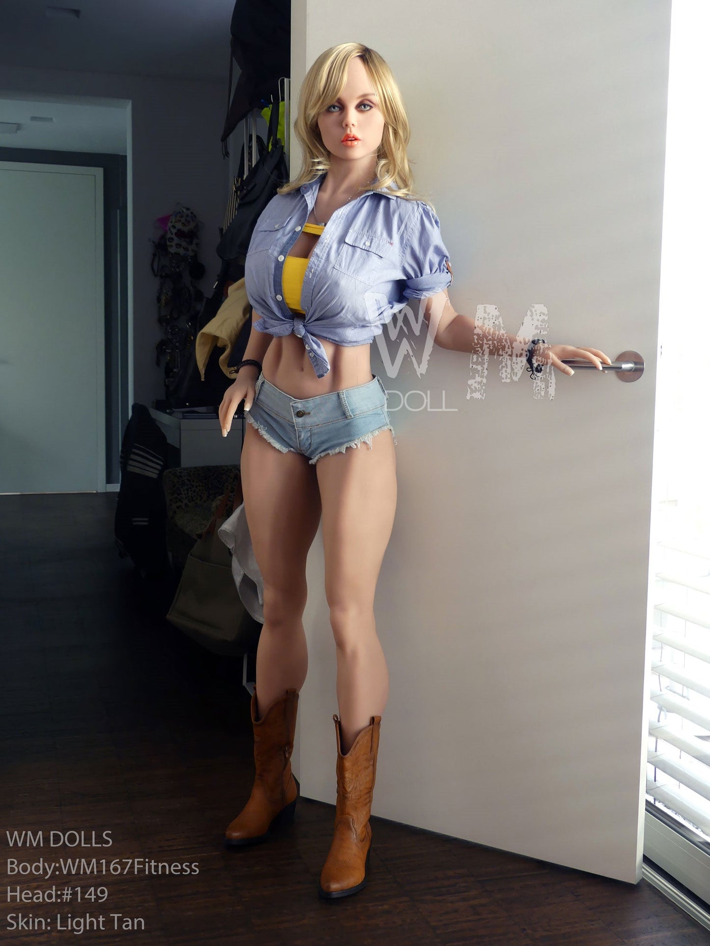 167cm/5ft6 F-cup Fitness TPE Sex Doll with #149 Head