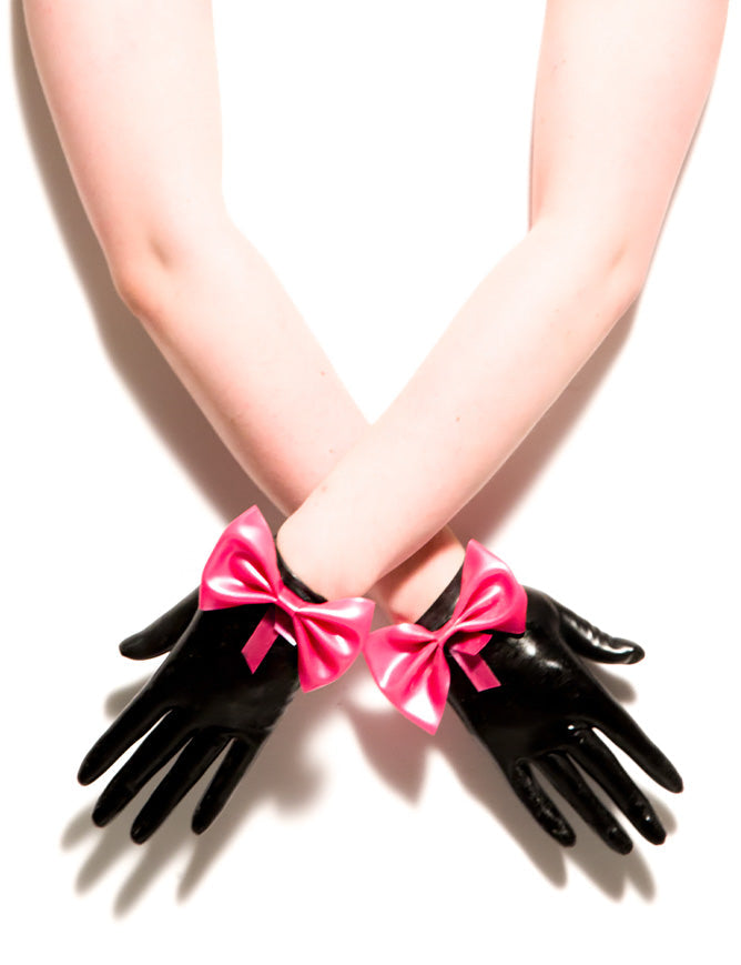Black Bow Gloves