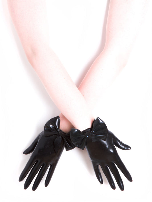Black Bow Gloves