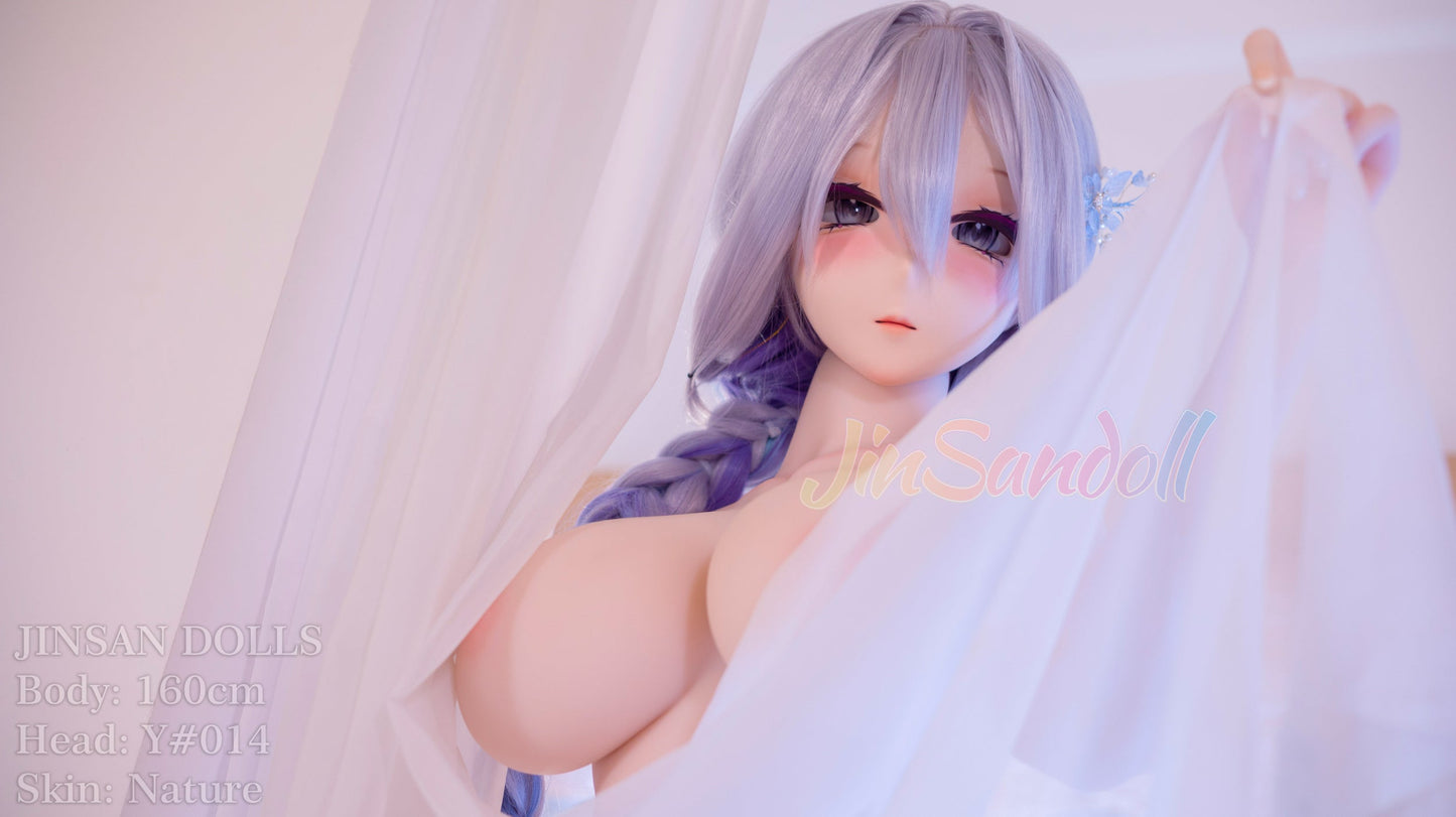 160cm/5ft3 I-Cup Anime TPE Sex Doll with #Y014 Head