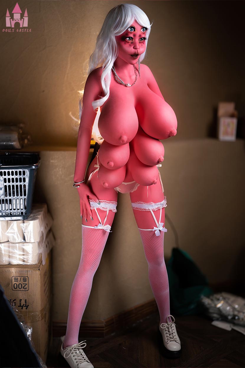 EU In Stock - 162cm/5ft4 P-Cup Pink Skin Hentai Demon Sex Doll #A15 - Carol