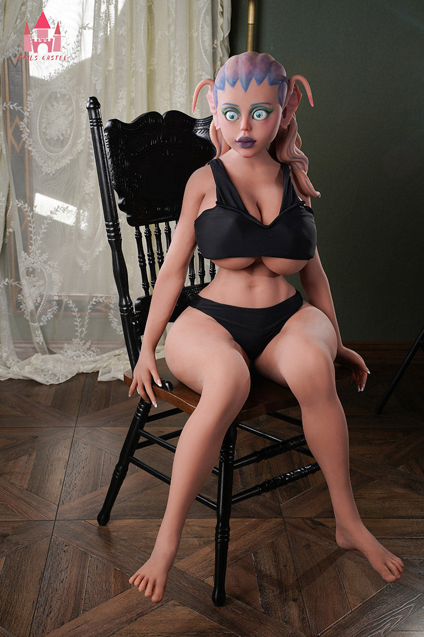 141cm/4ft7 Alien BBW Big Booty H-cup  Thick TPE Sex Doll - A10