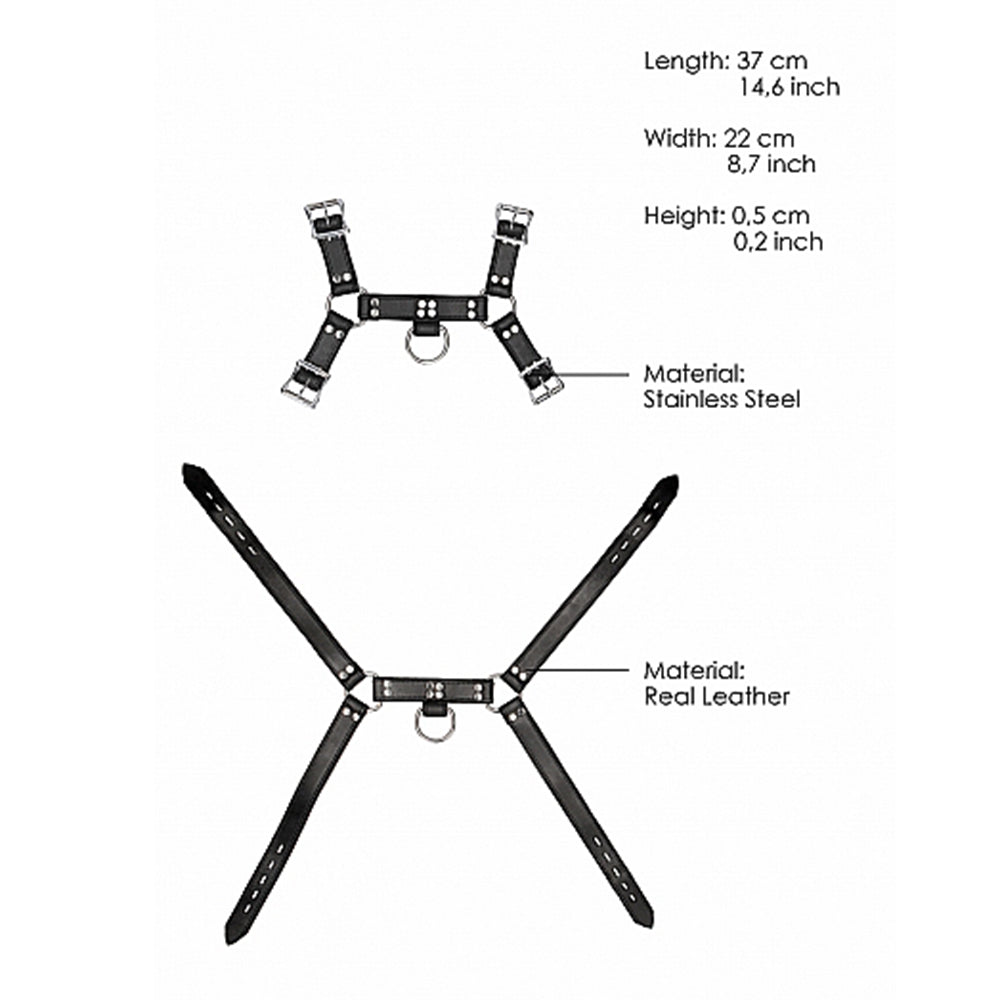 Harnais de poitrine en cuir Ouch
