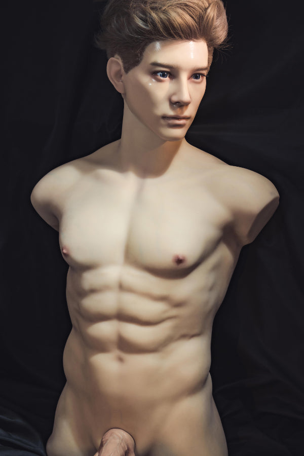 Muscular Silicone Head Male Sex Doll Torso - Ronin