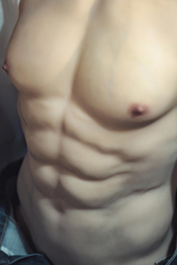 Muscular Silicone Head Male Sex Doll Torso - Ronin