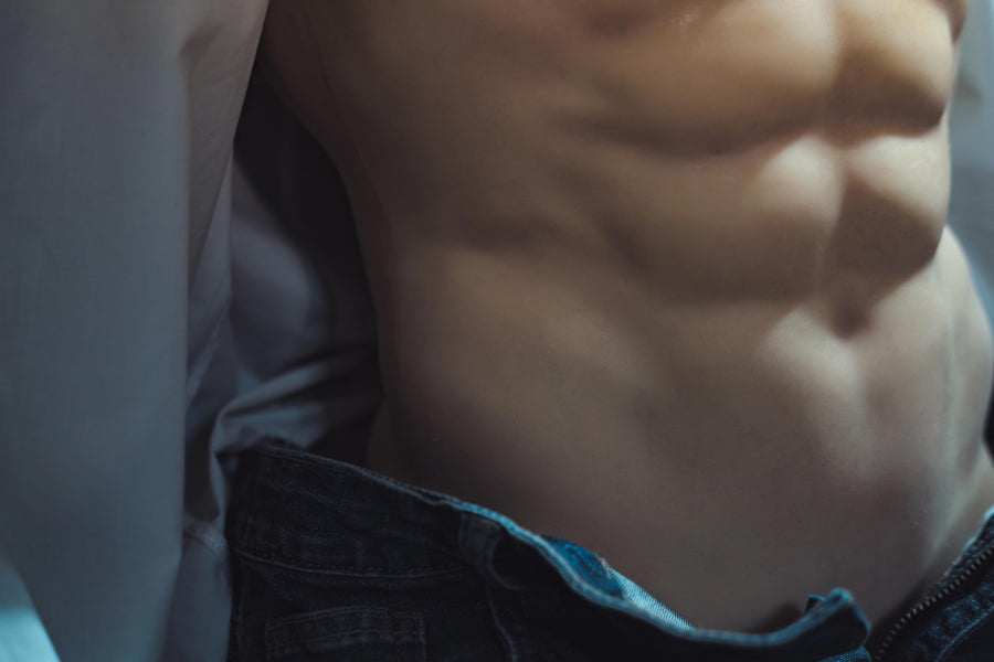 Muscular Silicone Head Male Sex Doll Torso - Ronin