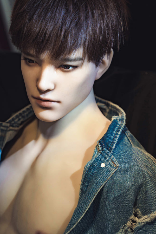 Muscular Silicone Head Male Sex Doll Torso - Leonardo