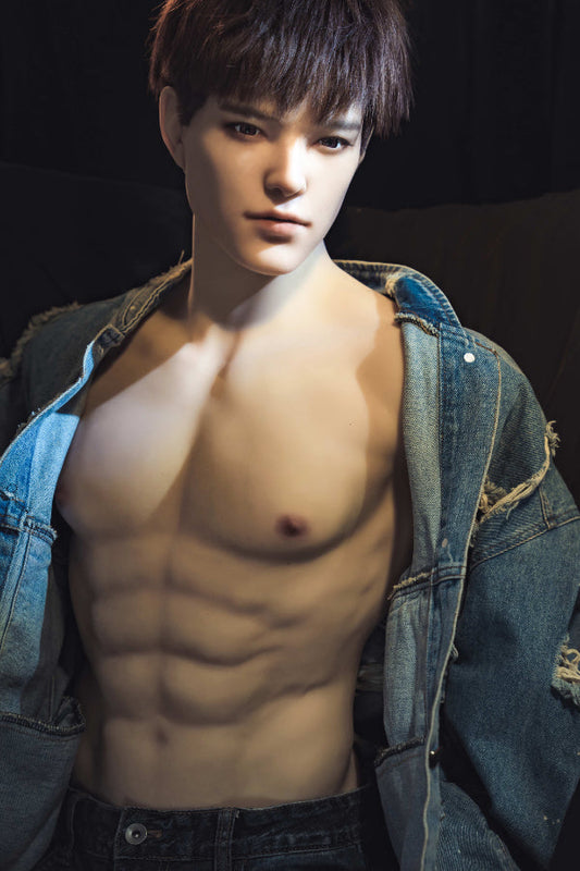 Muscular Silicone Head Male Sex Doll Torso - Leonardo