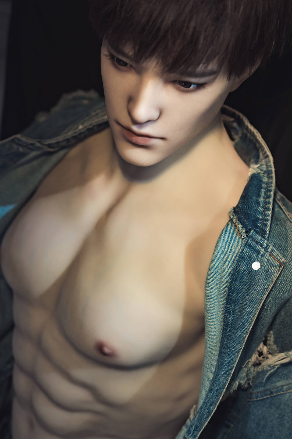 Muscular Silicone Head Male Sex Doll Torso - Leonardo