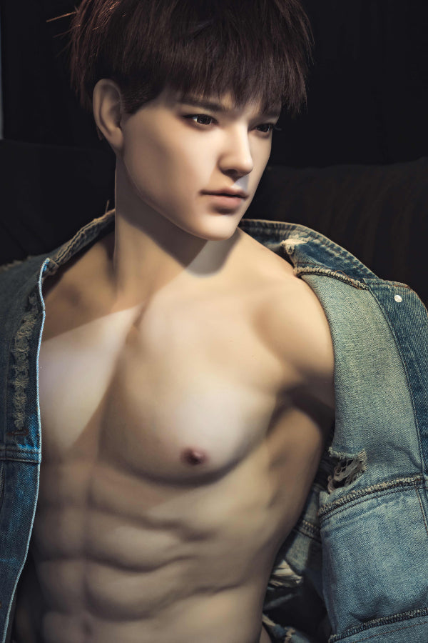 Muscular Silicone Head Male Sex Doll Torso - Leonardo