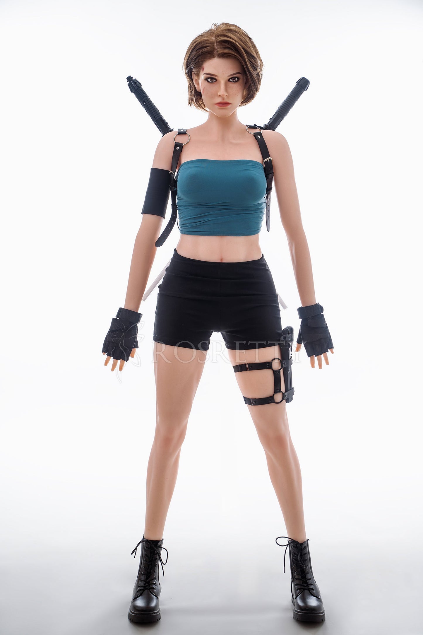 164cm/5ft5 C-cup Muscular Silicone Head Sex Doll – #S12