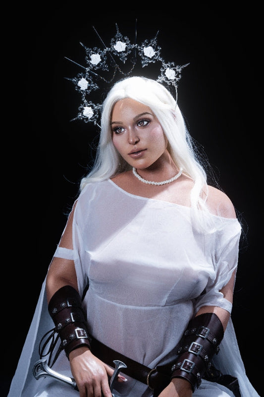 165cm/5ft5 D-cup Tanned Skin European Silicone BBW Sex Doll ID4S ROS Head - Selena-2