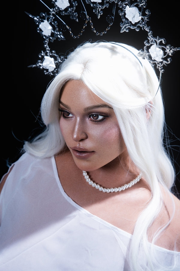 165cm/5ft5 D-cup Tanned Skin European Silicone BBW Sex Doll ID4S ROS Head - Selena-2