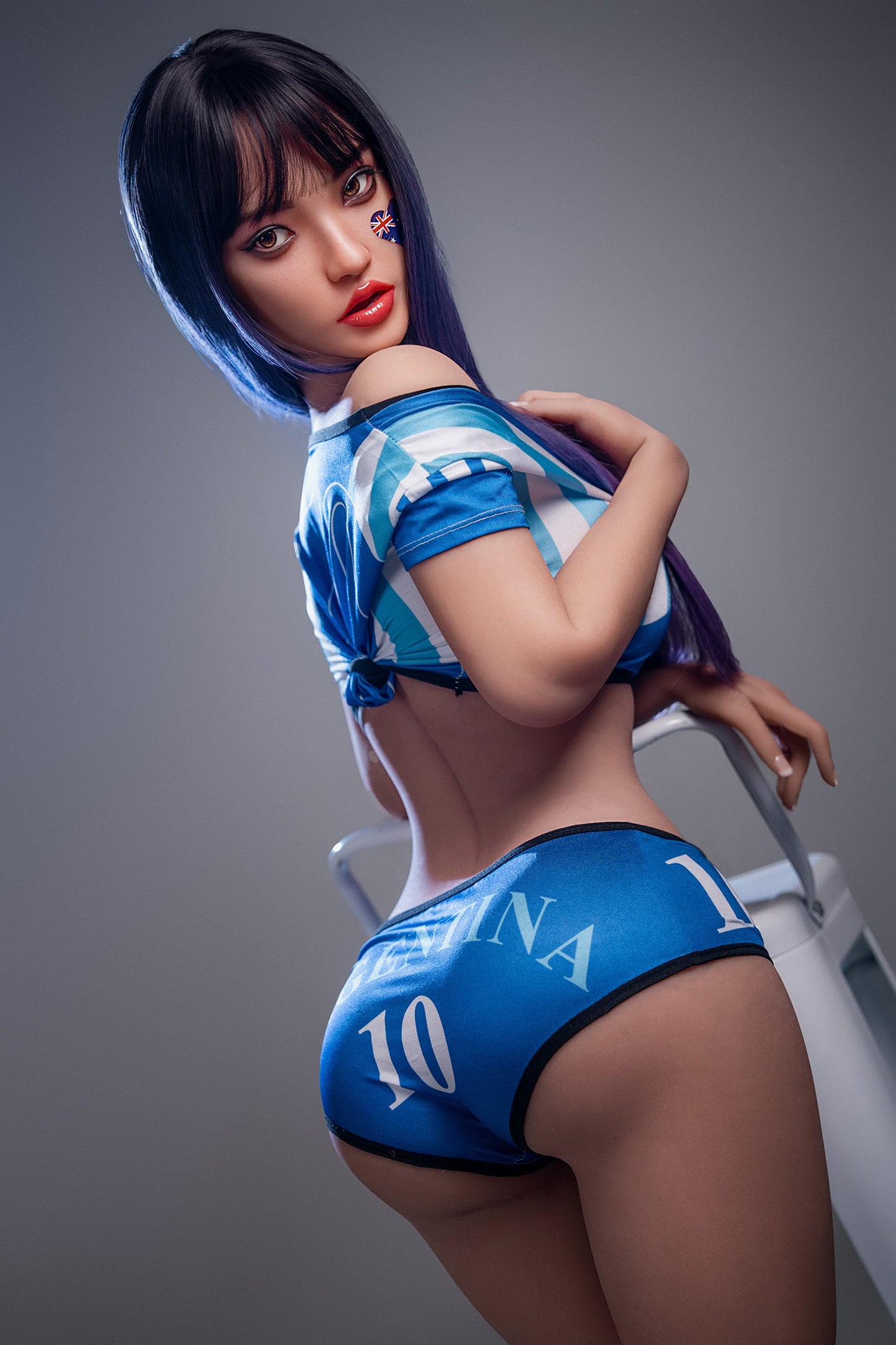 152cm/4ft11 G-cup Big Breast Silicone Head Sex Doll – M29