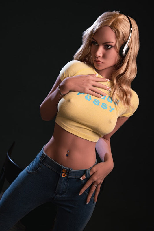 US In Stock - 157cm/5ft2 Medium Breast Blonde Sex Doll - Tina