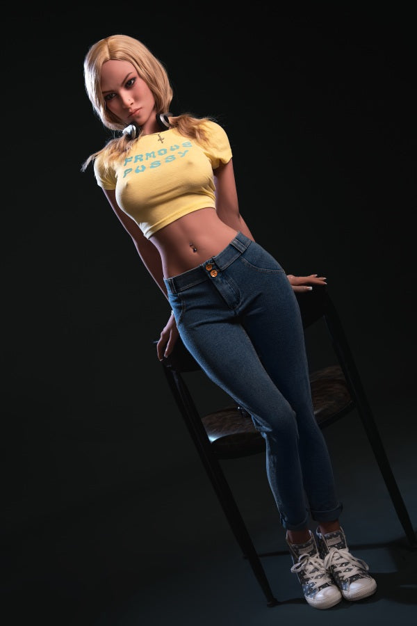 US In Stock - 157cm/5ft2 Medium Breast Blonde Sex Doll - Tina