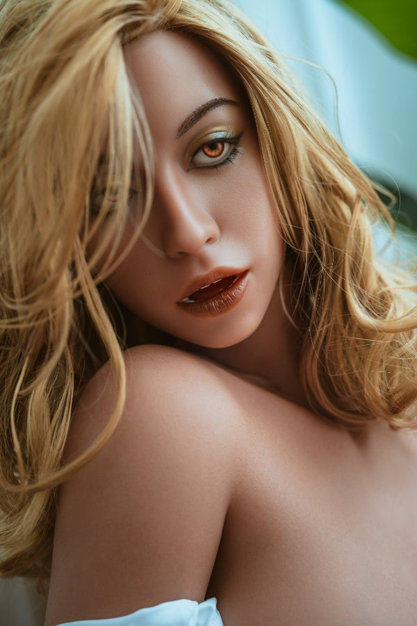 169cm/5ft7 F-cup Blonde Full Silicone Sex Doll - 722