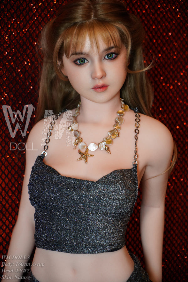 160cm/5ft3 A-cup Blonde Sex Doll with Silicone Head - LS#2