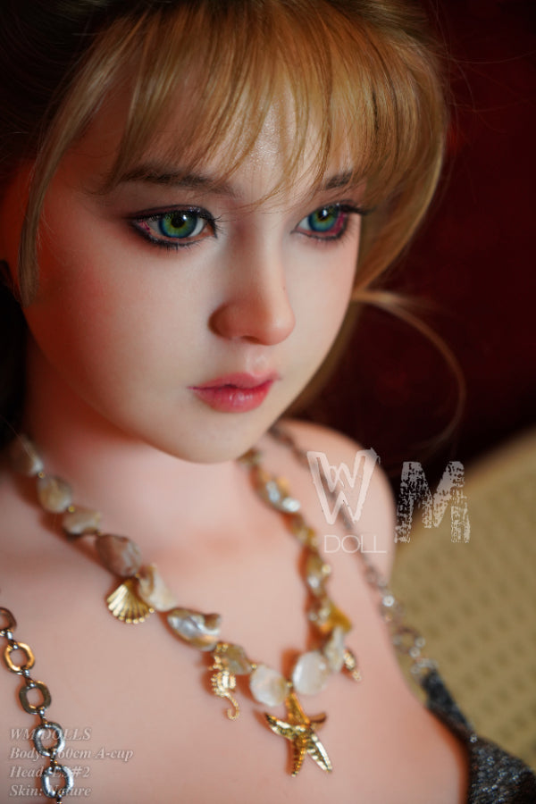 160cm/5ft3 A-cup Blonde Sex Doll with Silicone Head - LS#2