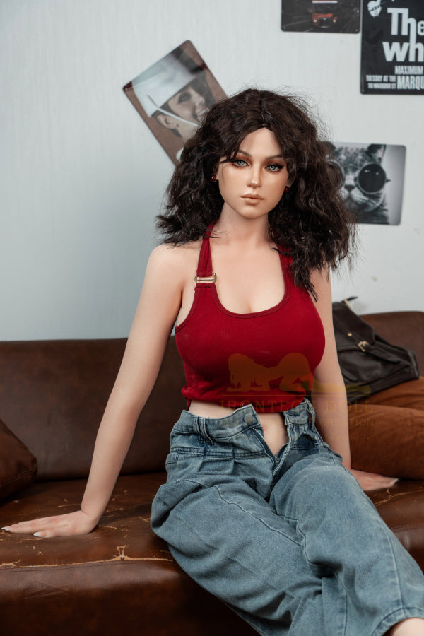 166cm/5ft5 D-cup Bubble Butt Realistic Silicone Sex Doll - S38 Flora