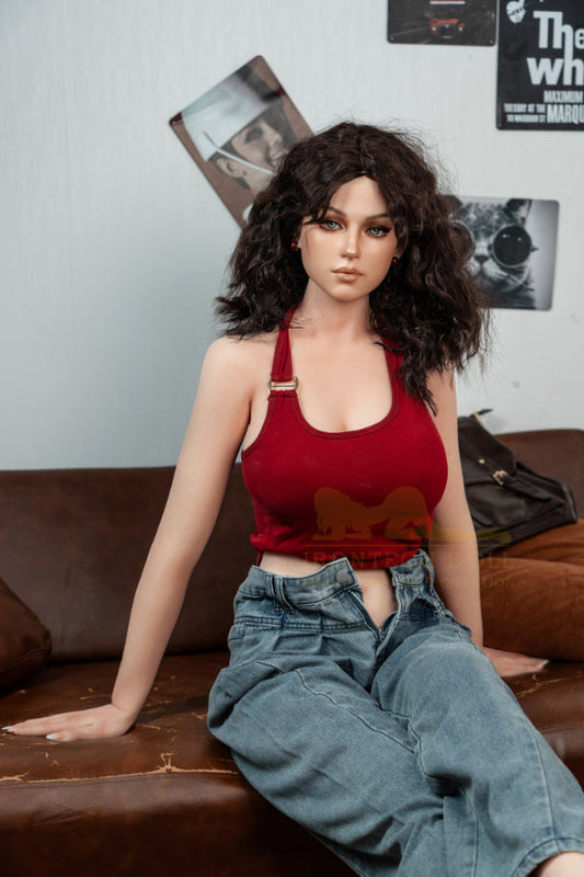 166cm/5ft5 D-cup Bubble Butt Realistic Silicone Sex Doll - S38 Flora