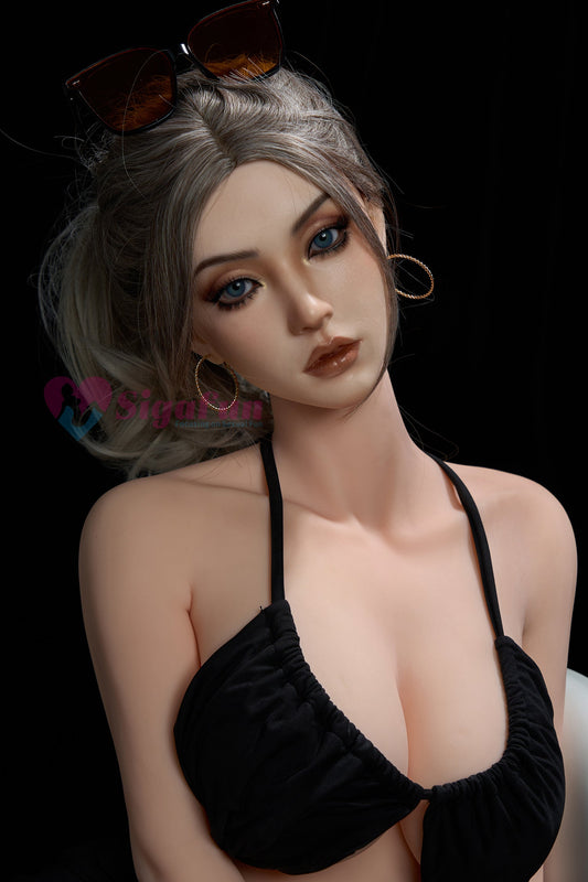 EU In Stock - 164cm/5ft5 H-Cup Silicone Head Chinese Sex Doll SG6 - Yuri  Natural