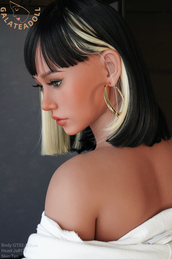 US in Stock - 163cm/5ft4 E-cup Real Skin Texture Silicone Sex Doll GT02 – JS135 Tan