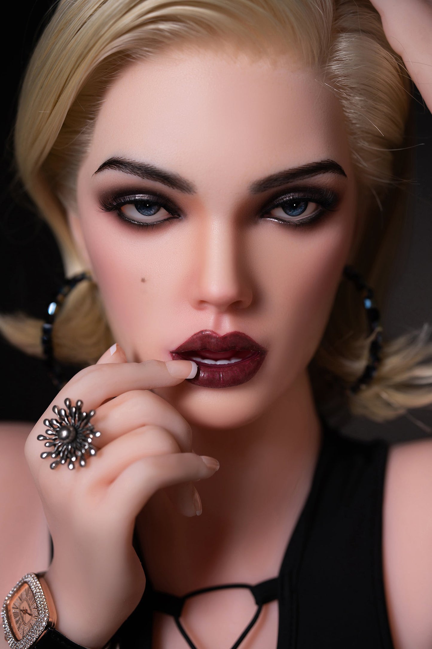 170cm/5ft7 I-cup Blonde Silicone Head Sex Doll – M14