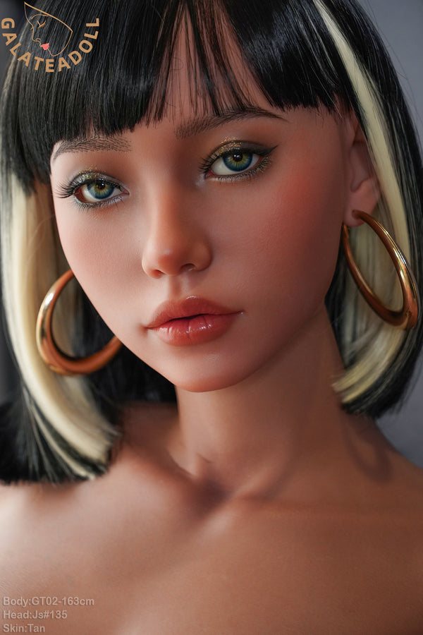 US in Stock - 163cm/5ft4 E-cup Real Skin Texture Silicone Sex Doll GT02 – JS135 Tan