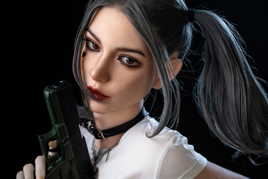 US In Stock - 173cm/5ft8 C-cup Silicone Head Cosplay Sex Doll – M7 (Movable jaw）