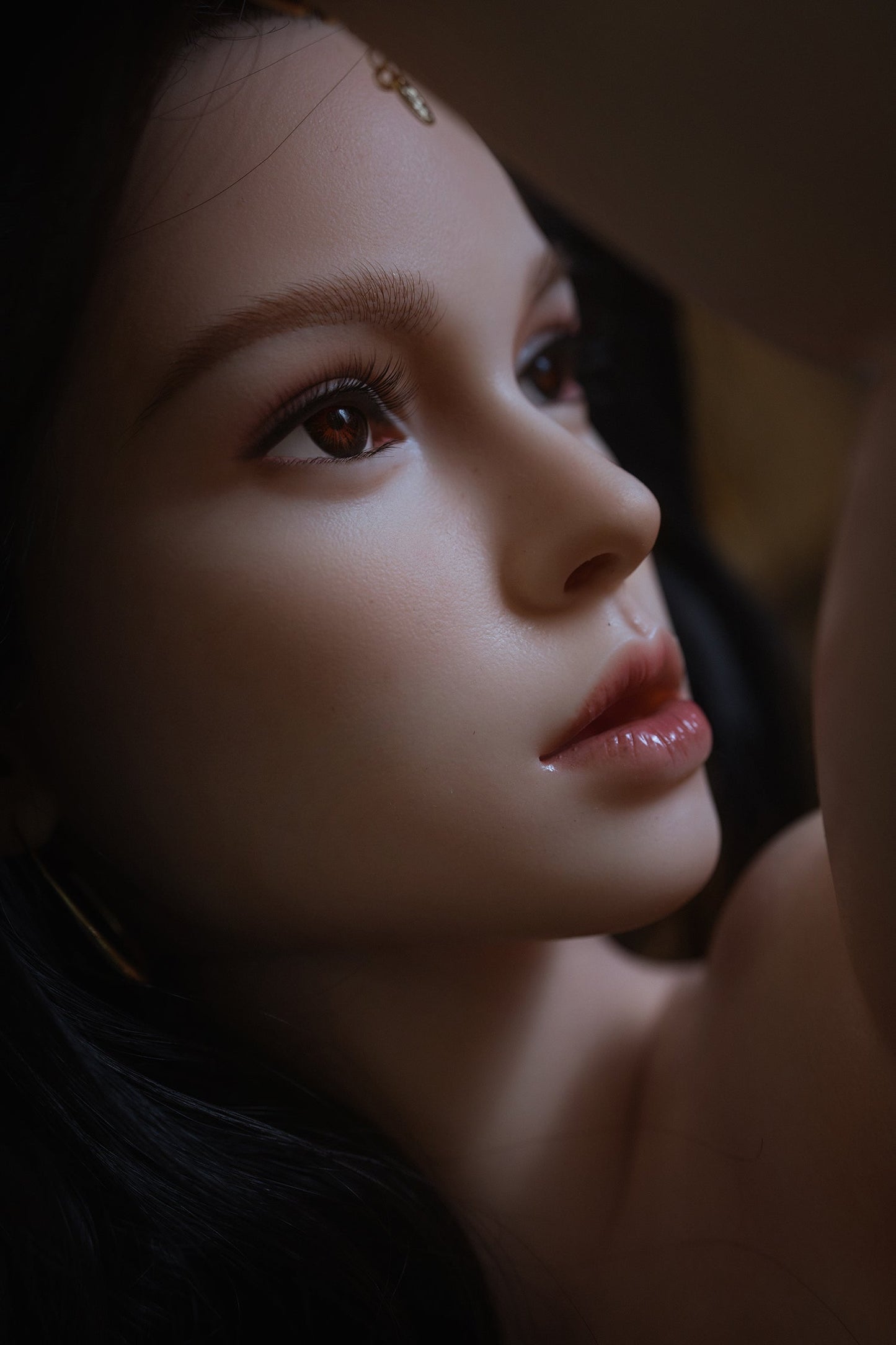 164cm/5ft5 I-cup Black Hair Silicone Sex Doll – #M28