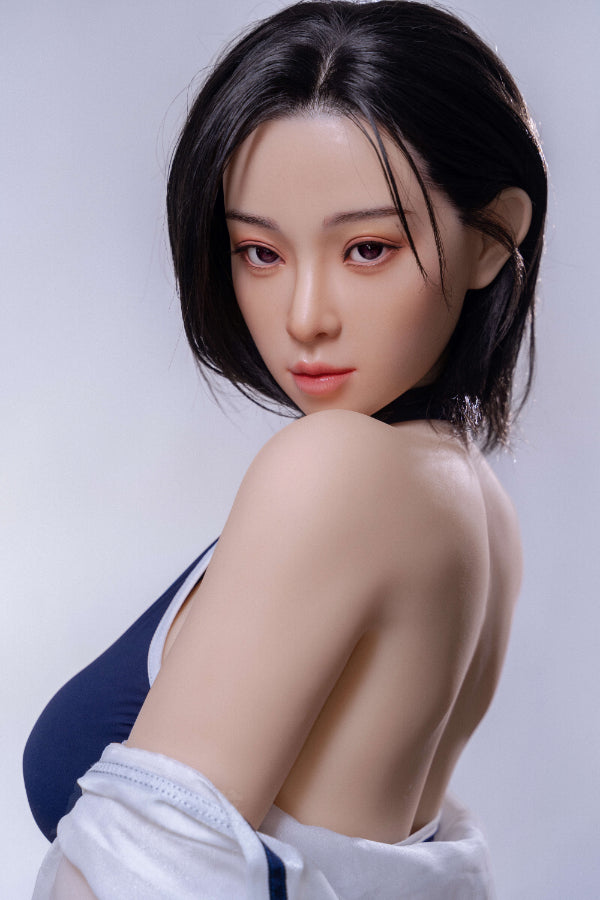 155cm/5ft1 F-cup Big Boobs Silicone Head Sex Doll - #62 Aki