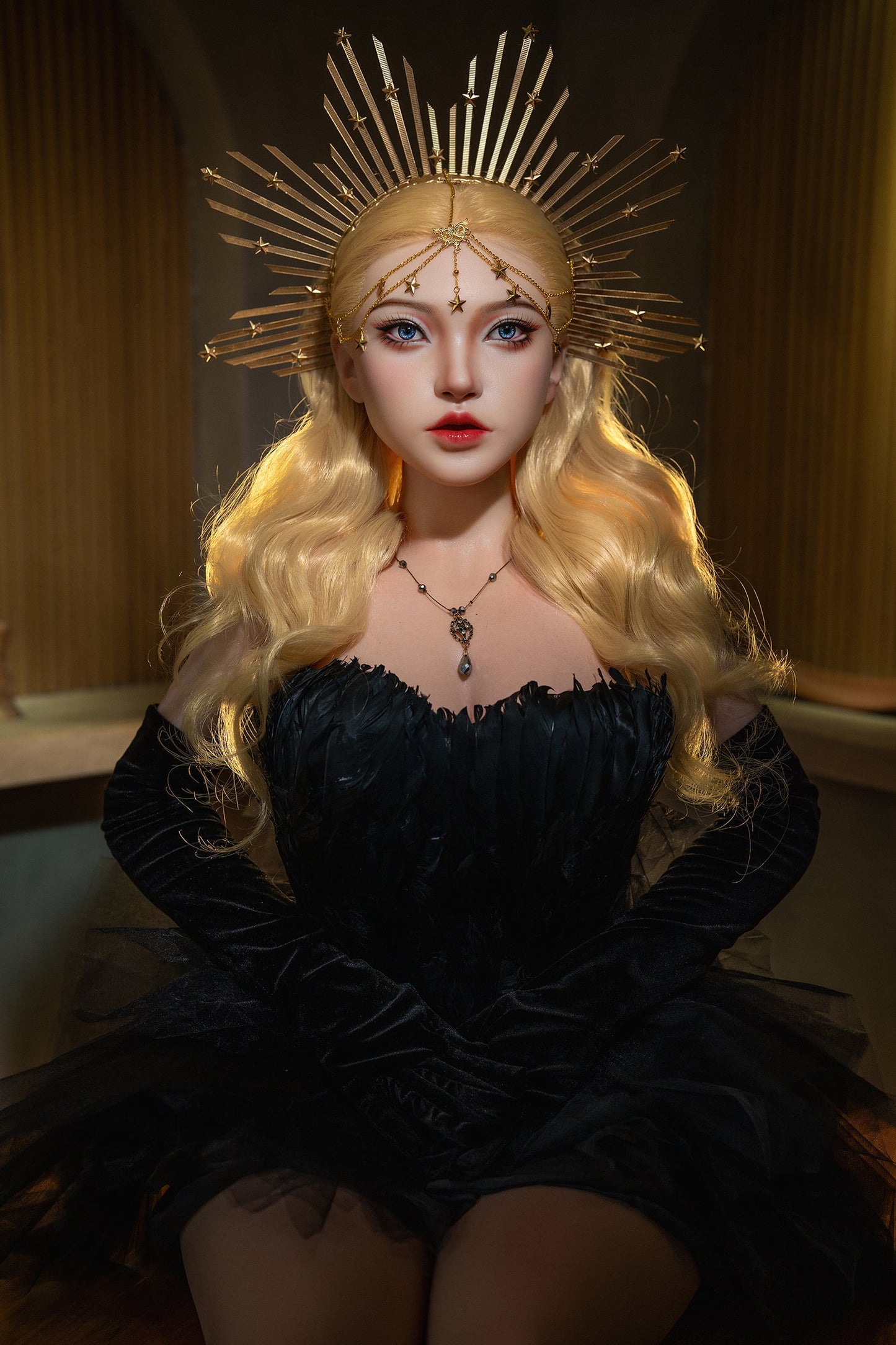 164cm/5ft5 I-cup Blonde Silicone Sex Doll – #M29