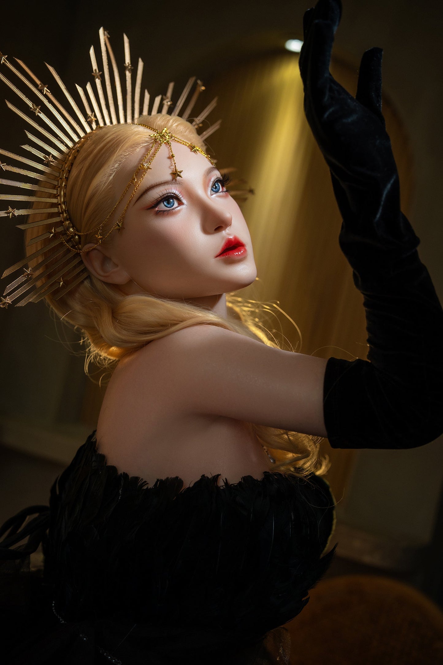 164cm/5ft5 I-cup Blonde Silicone Sex Doll – #M29