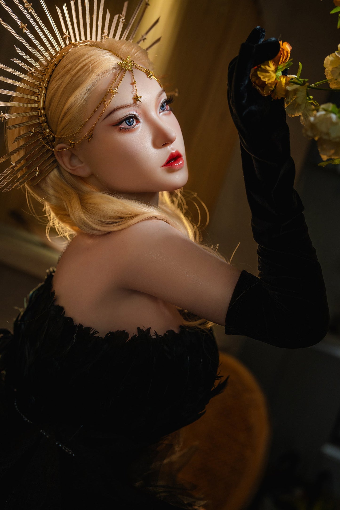 164cm/5ft5 I-cup Blonde Silicone Sex Doll – #M29